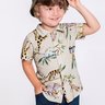 01 camisa infantil menino meia malha floresta alakazoo