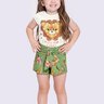01 conjunto infantil menina safari alakazoo
