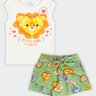 02 conjunto infantil menina safari alakazoo