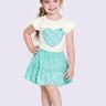 01 conjunto infantil menina doce flor alakazoo