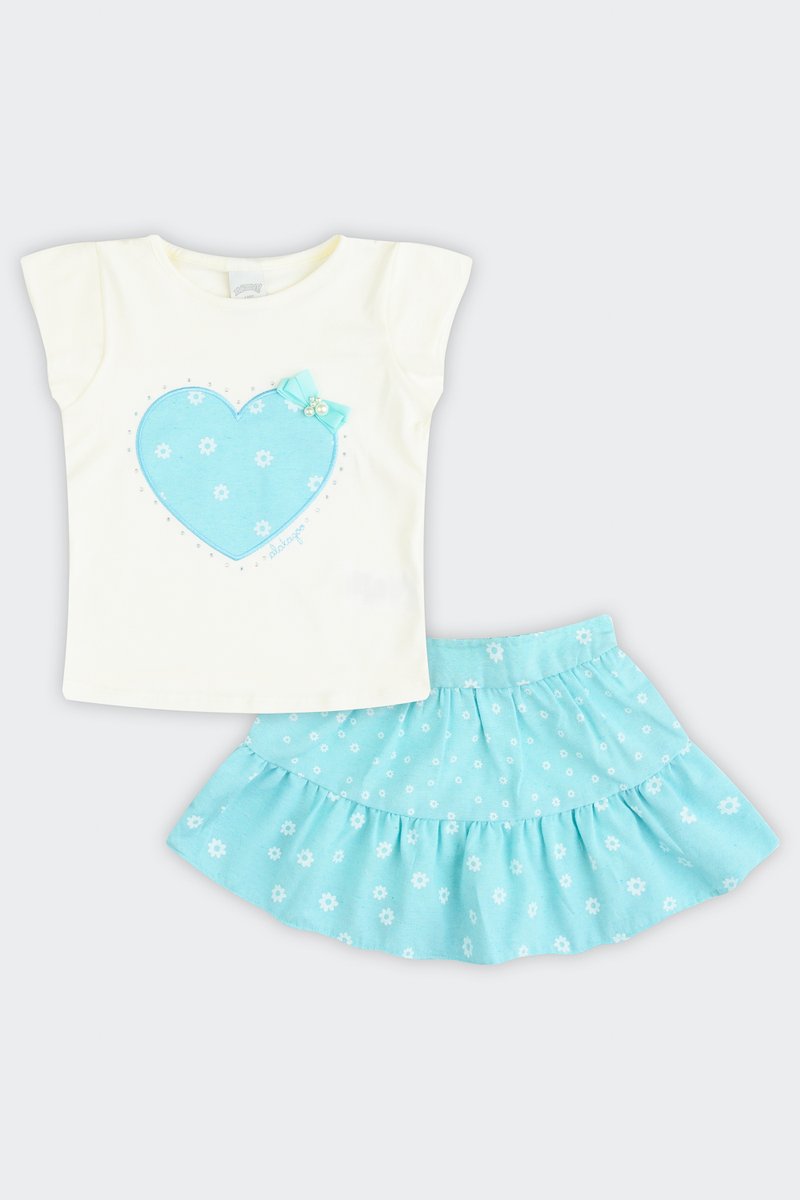 02 conjunto infantil menina doce flor alakazoo