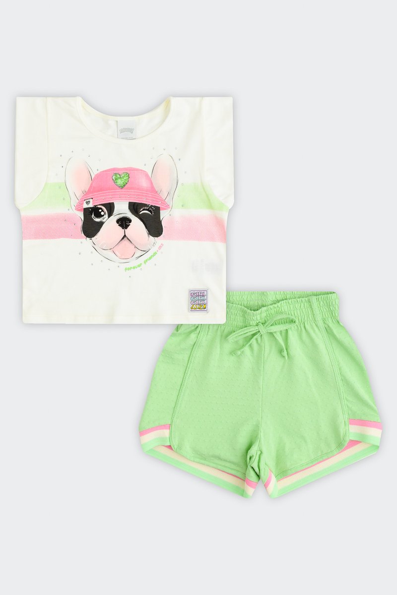 02 conjunto infantil menina doguinho alakazoo