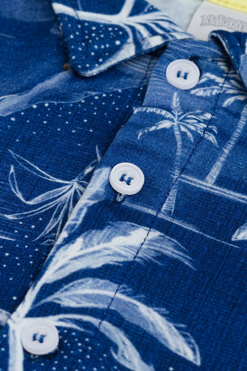 03 conjunto infantil menino camisa e bermuda sarja alakazoo