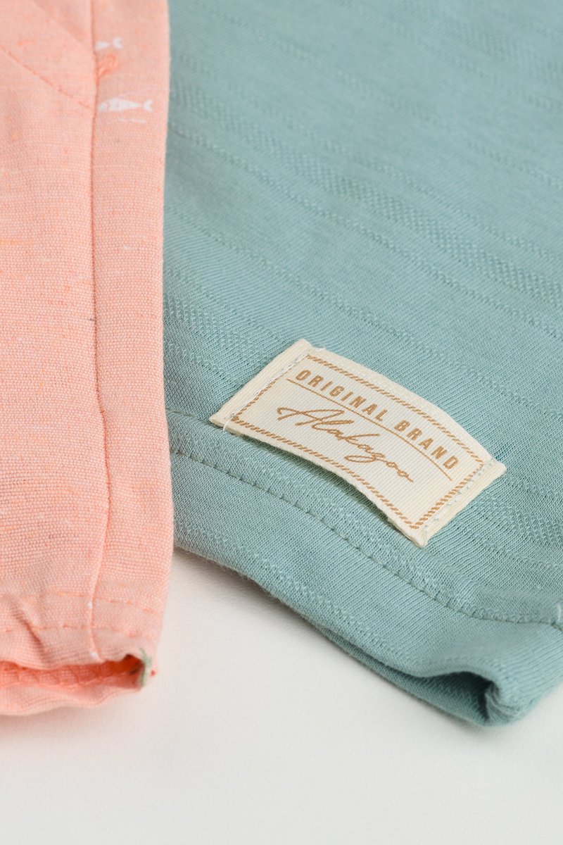 03 conjunto infantil menino peixinhos alakazoo