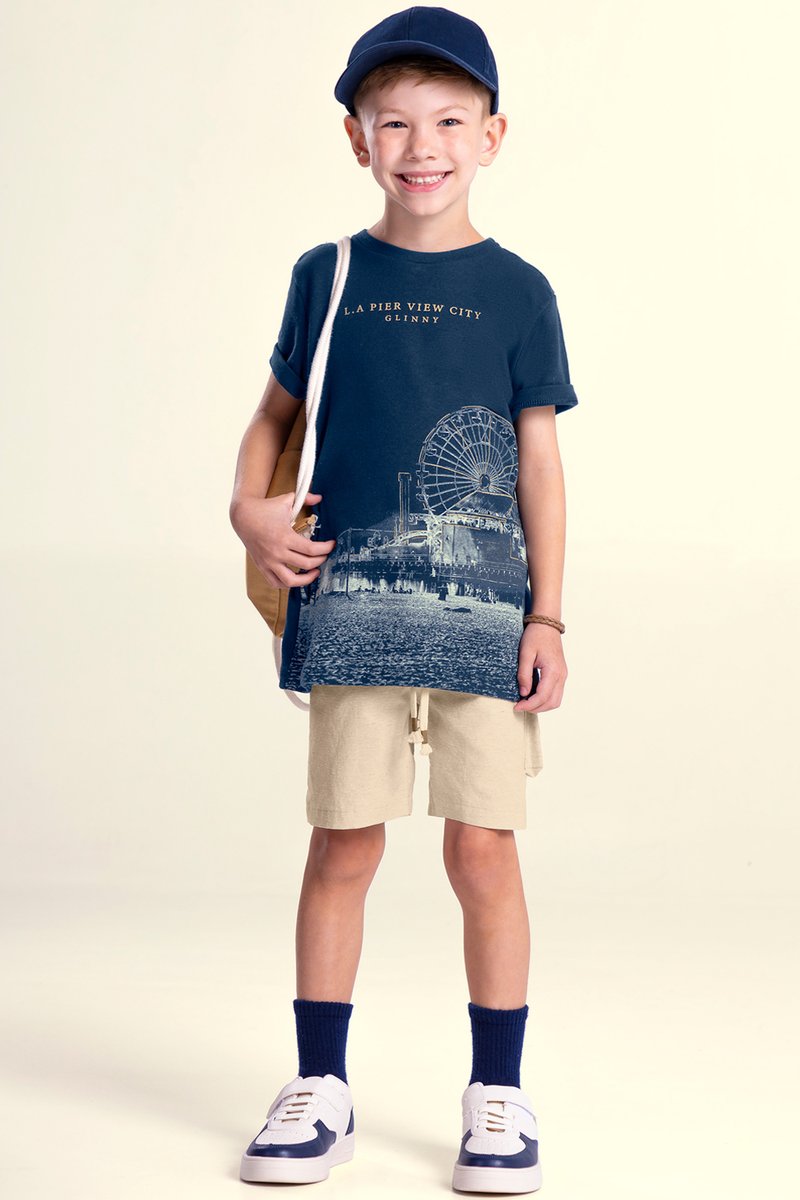 04 conjunto infantil menino los angeles glinny