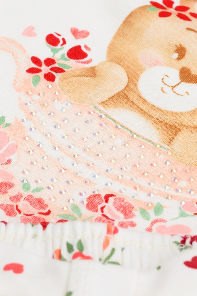 02 conjunto blusa gola boneca bebe menina glinny