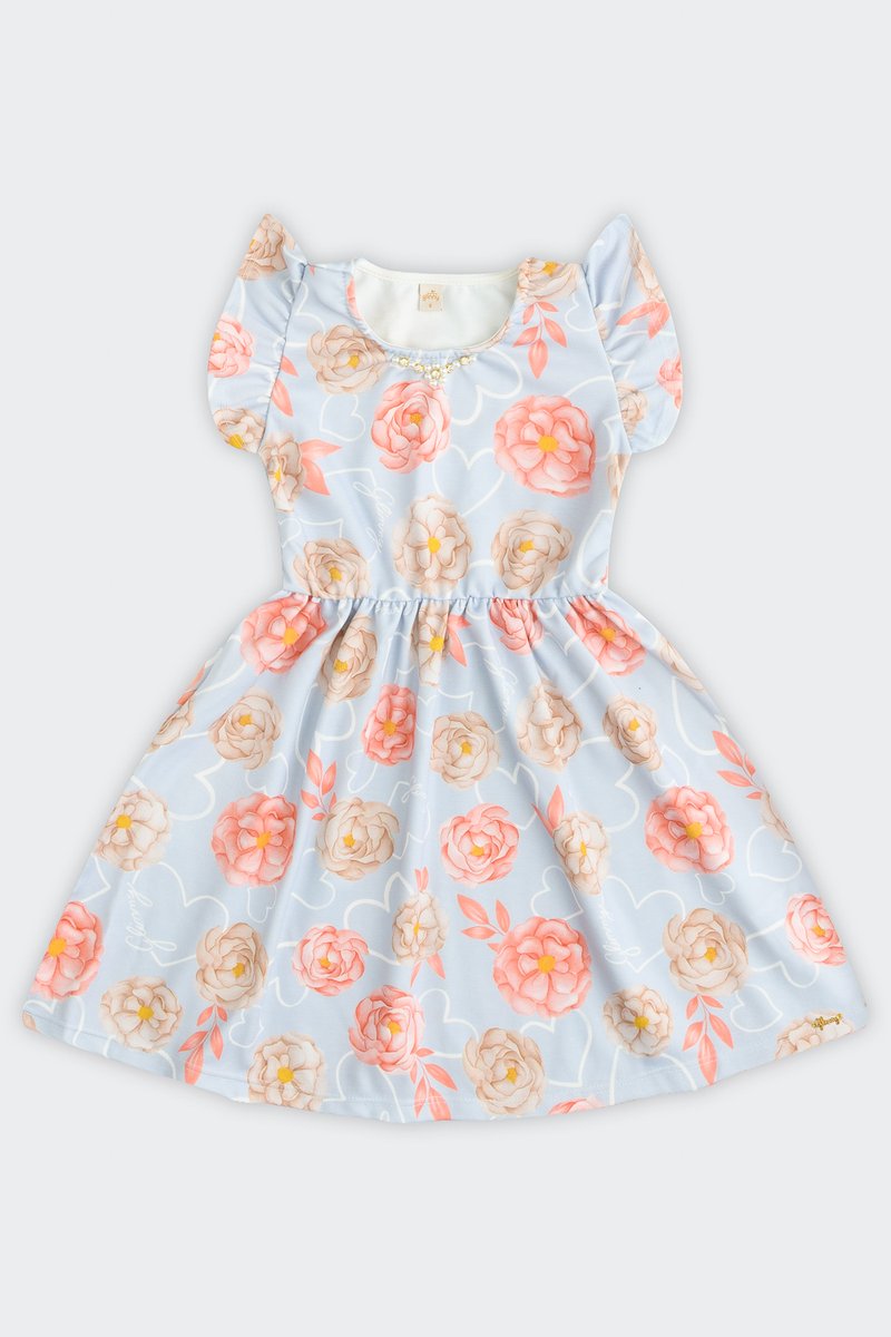 01 vestido infantil menina em malha ponto roma glinny