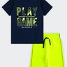 01 conjunto infantil menino play game brandili
