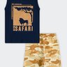 01 conjunto regata infantil menino safari brandili