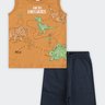 01 conjunto regata infantil menino dinos brandili