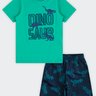 01 conjunto infantil menino dinosaur brandili