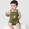 05 conjunto bebe menino camiseta e jardineira brandili