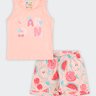 01 conjunto bebe menina garden brandili
