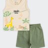 01 conjunto regata bebe menino safari brandili