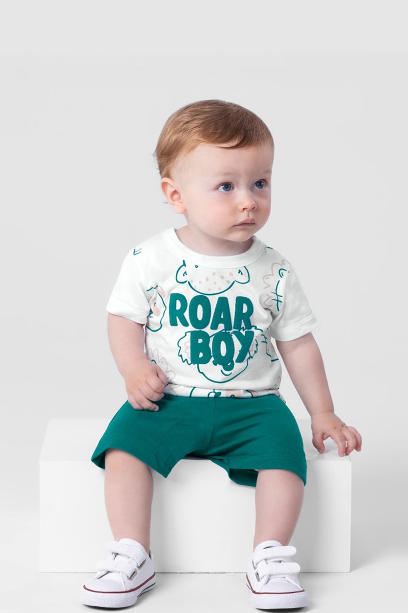 04 conjunto bebe menino roar boy brandili