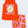01 conjunto infantil menina smile brandili