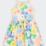 01 vestido infantil menina flores brandili