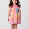 04 vestido infantil menina meia malha safari brandili