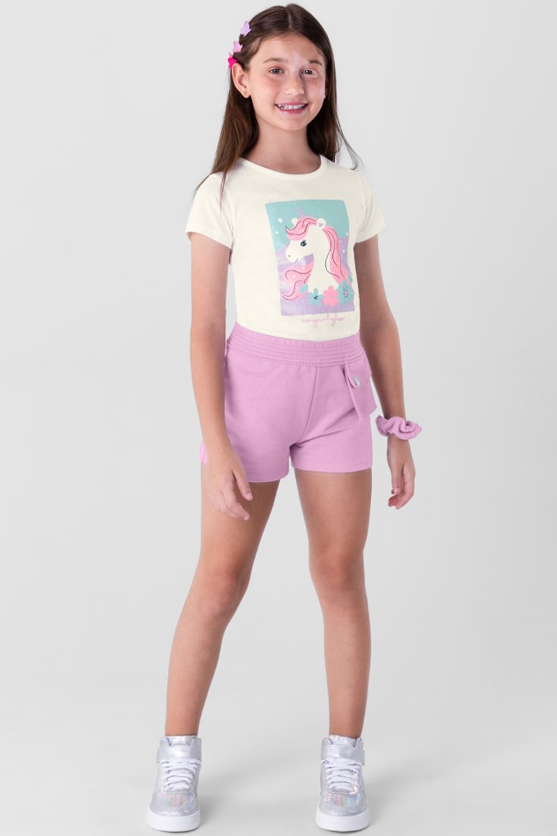 04 conjunto infantil menina magical glow brandili