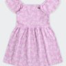 01 vestido infantil menina cotton quadriculado brandili