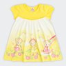 01 vestido infantil menina meia malha ursinhos brandili