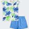 01 conjunto infantil menina floral brandili