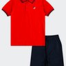 01 conjunto polo infantil menino bermuda sarja mundi
