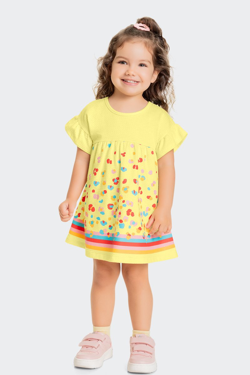 01 vestido infantil menina meia malha trabalhada kely kety