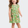 01 vestido infantil menina meia malha animais kely kety