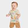 01 conjunto bebe menino camiseta e bermuda reirex