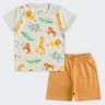 02 conjunto bebe menino camiseta e bermuda reirex