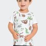 01 camiseta infantil menino meia malha floresta reirex