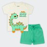 01 conjunto bebe menino baby dinosaur fakini
