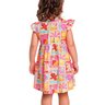 05 vestido infantil menina meia malha brasilidade fakini