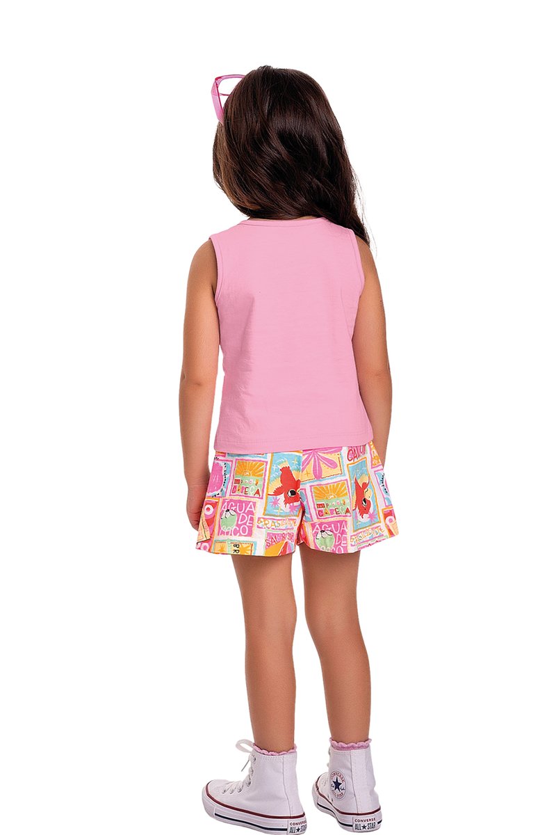 05 conjunto regata infantil menina arara fakini
