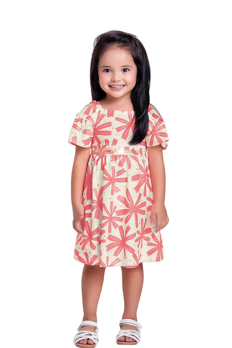 04 vestido infantil menina floribela fakini