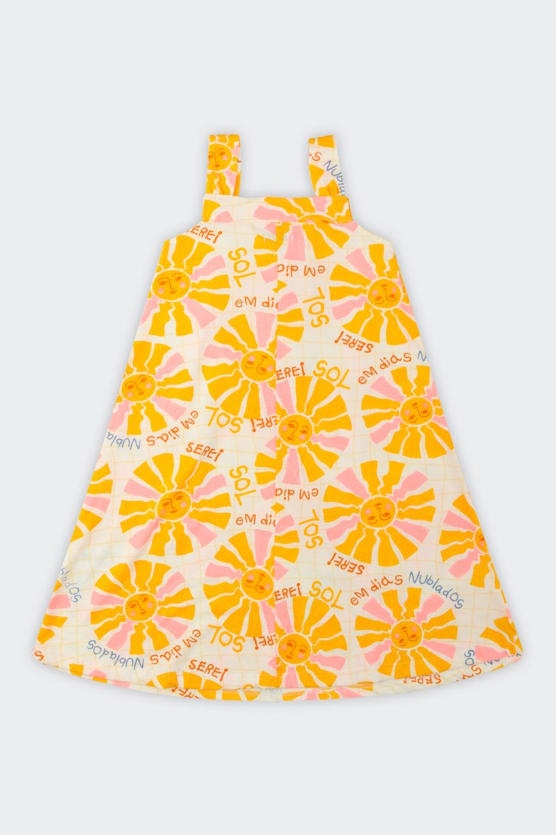 02 vestido infantil menina meia malha estampada fakini