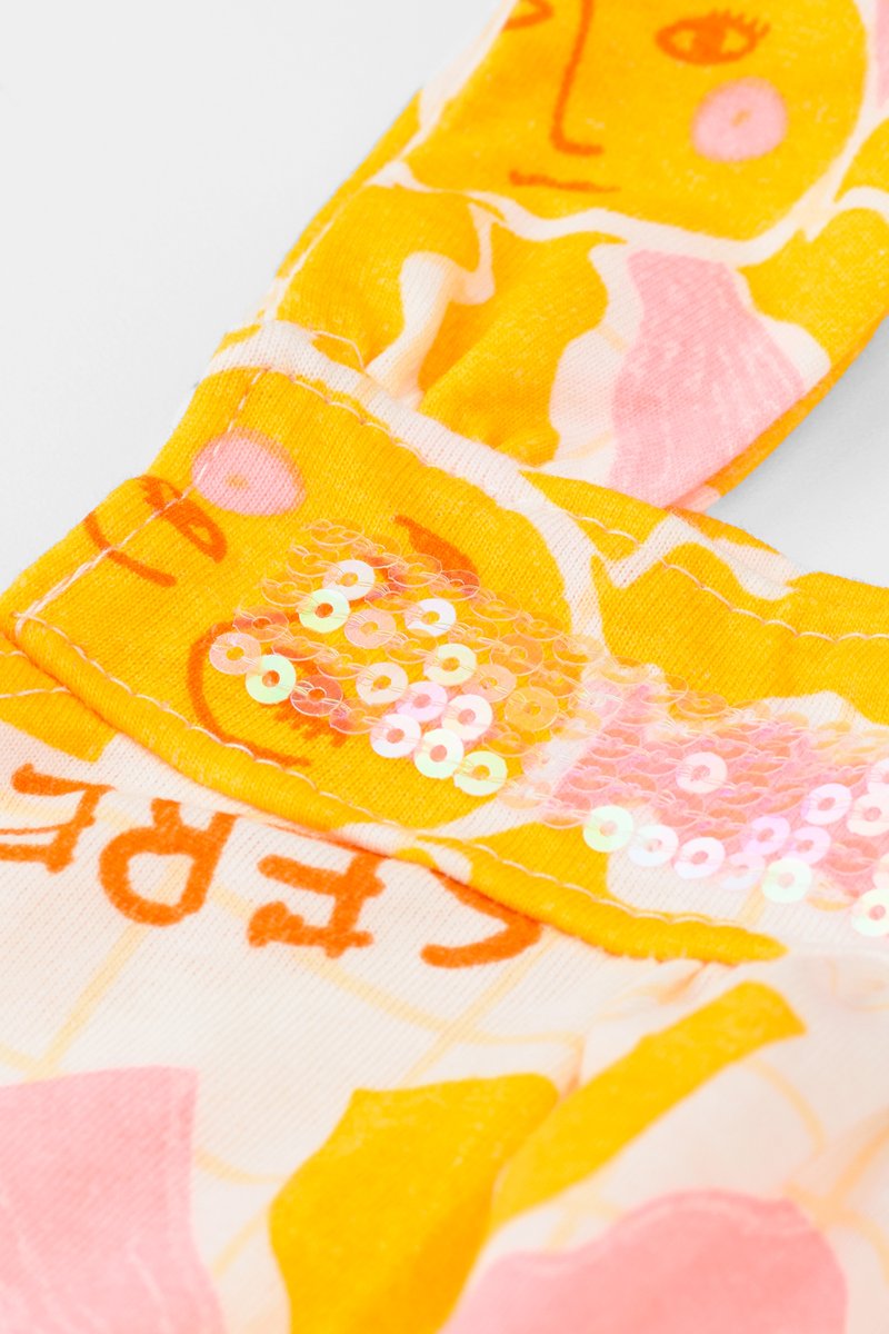 03 vestido infantil menina meia malha estampada fakini