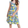05 vestido infantil menina cotton limoes fakini