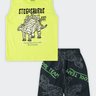 01 conjunto regata infantil menino stegosaurus fakini