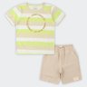 02 conjunto listrado infantil menino alakazoo