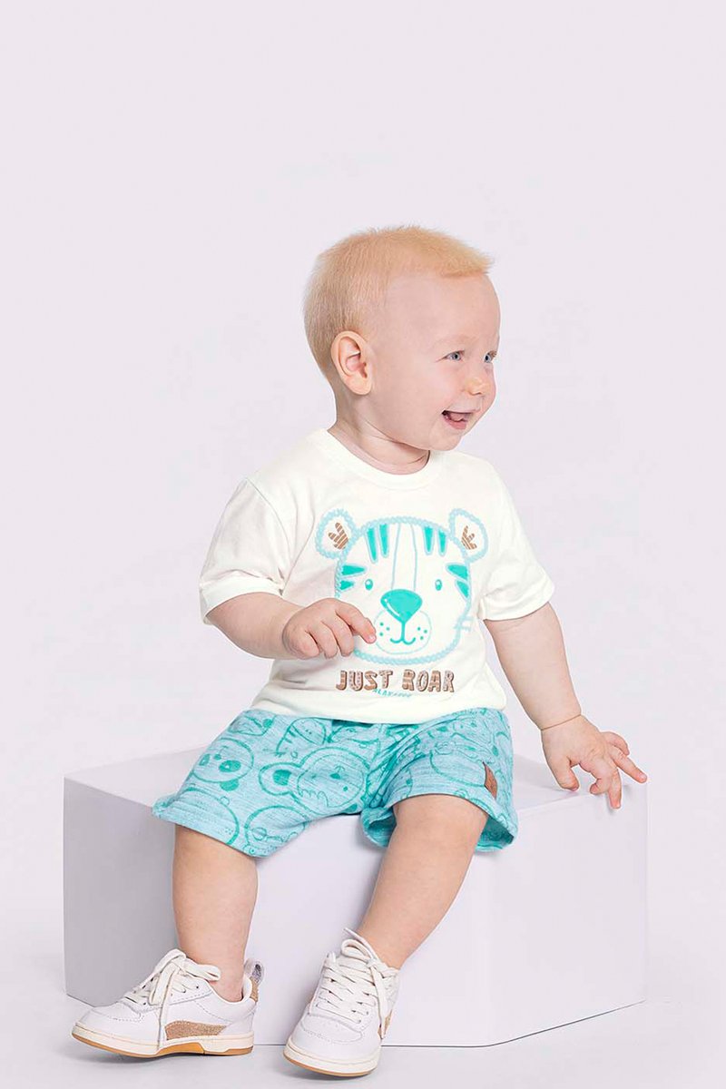 Conjunto Bebê Menino Just Roar Alakazoo Azul