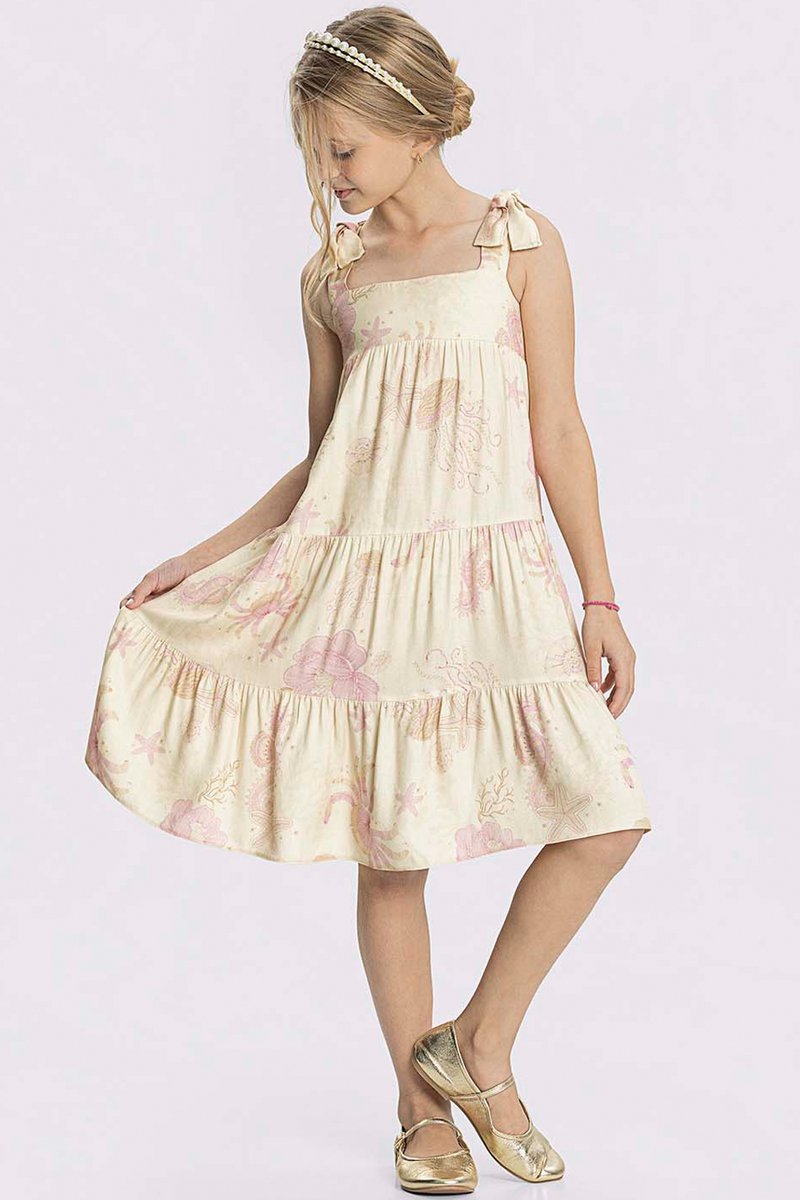 01 vestido infantil menina tecido rayon twill alakazoo