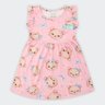 02 vestido infantil menina meia malha ursinho alakazoo