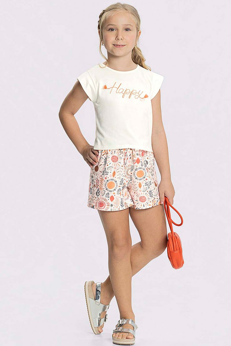 01 conjunto infantil menina happy alakazoo