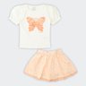 02 conjunto infantil menina saia tule alakazoo