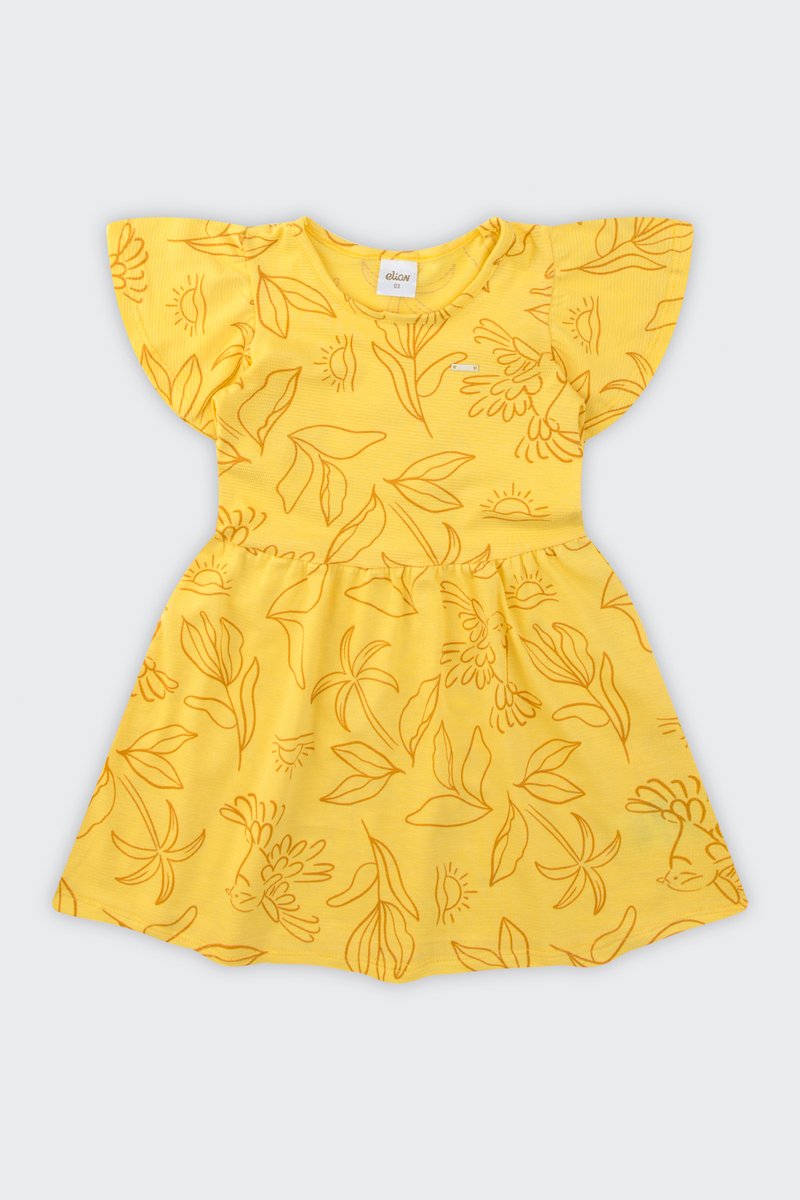 06 vestido infantil menina malha algodao texturizada elian