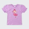 01 blusa meia malha infantil menina bailarina elian