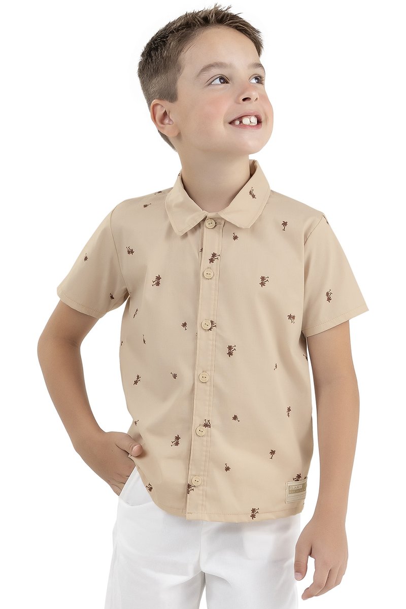 04 camisa infantil menino tricoline tropical elian