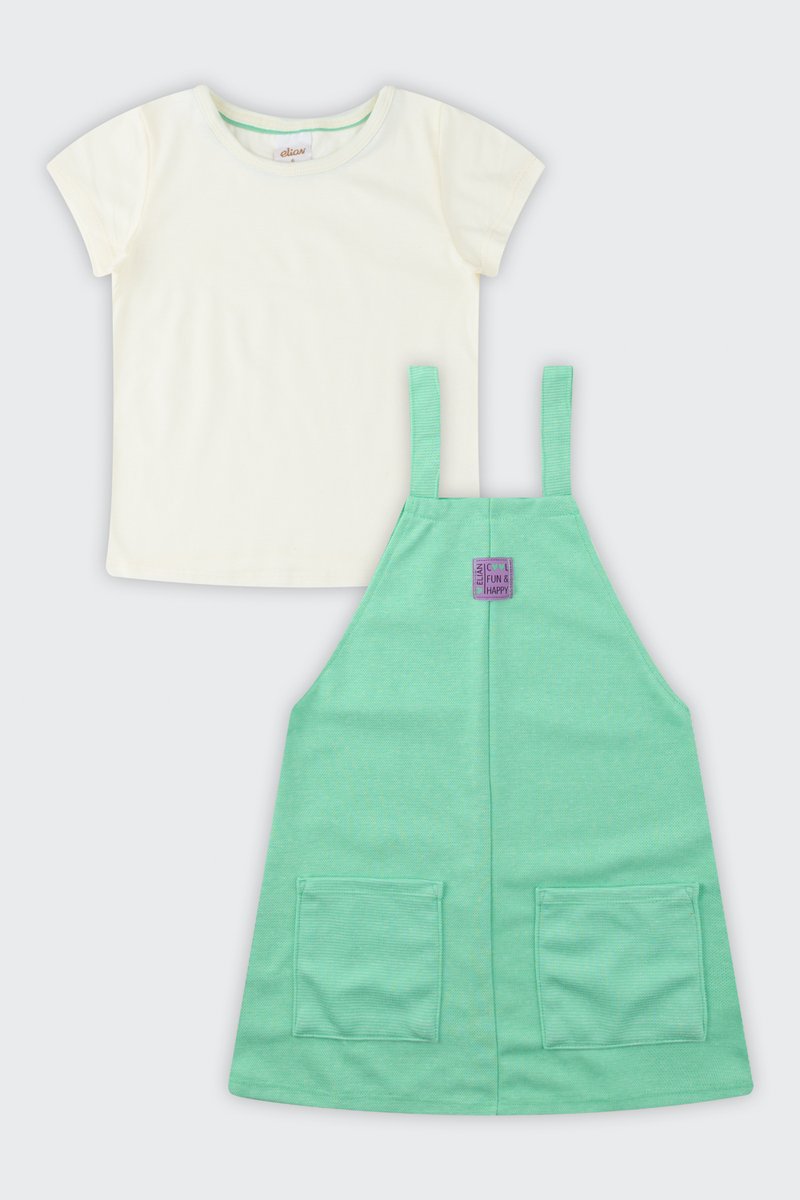 04 conjunto blusa e salopete infantil menina elian